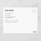 Erinnerung für den einfachen Zahnarzt Zahnbürste Postkarte (Rückseite)