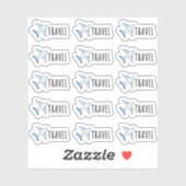 Erinnerung für den Flugflug Aufkleber (Blatt)