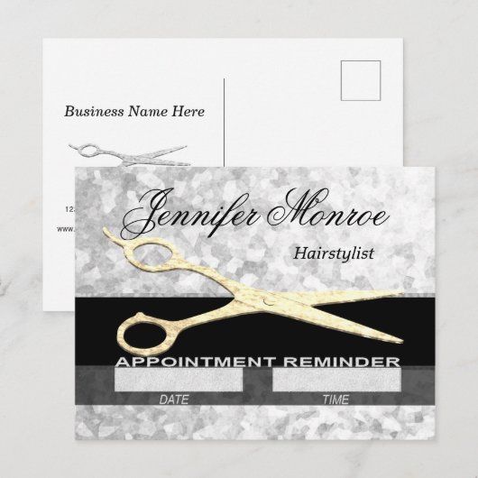 Erinnerung für den Haarstypus Postkarte (Vorne/Hinten)