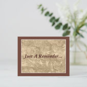 Erinnerung für den individuellen Termin Postkarte (Stehend Vorderseite)