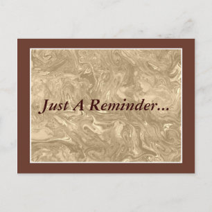 Erinnerung für den individuellen Termin Postkarte