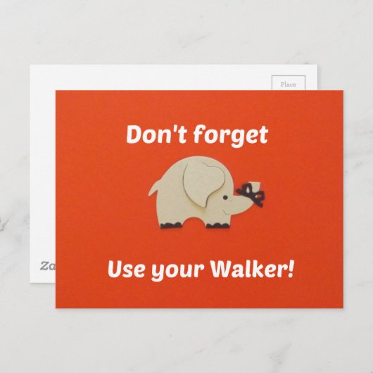 Erinnerung für den Walker Postkarte (Vorne/Hinten)