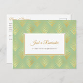 Erinnerung für die Benennung eines Grüngoldmusters Postkarte (Vorne/Hinten)