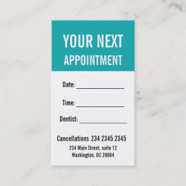 Erinnerung für die Benennung von Personen mit unte Terminkarte