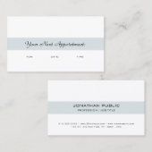 Erinnerung für die Ernennung Elegantes handgeschri Terminkarte (Vorne/Hinten)