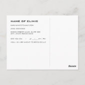 Erinnerung für die Ernennung von Brillen bei Augen Postkarte (Rückseite)