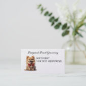 Erinnerung für die Hunde Terminkarte (Stehend Vorderseite)