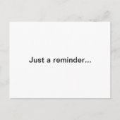 Erinnerung für die klinische Prüfung Postkarte (Vorderseite)