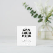 Erinnerung für die Platzierung eines Logos Terminkarte (Stehend Vorderseite)