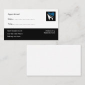 Erinnerung für einfache Zahnärzte Terminkarte (Vorne/Hinten)