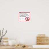 Erinnerung für Handys des Arztes Poster (Küche)