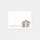 Erinnerung für Hochzeitsplaner Post-it Klebezettel (Vorderseite)