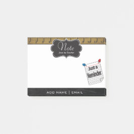 Erinnerung für Lehrkräfte | DIY Text Post-it Klebezettel