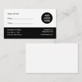 Erinnerung für medizinische Logos Terminkarte (Vorne/Hinten)