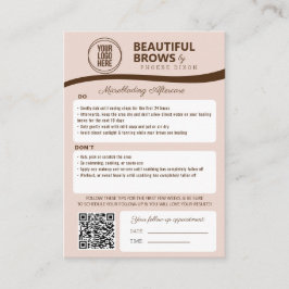 Erinnerung für Mikroblende nach Pflege und Ernennu Begleitkarte