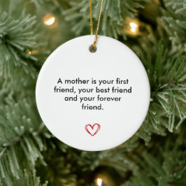 Erinnerung für Mutti, Geburtstagsgeschenk für Mutt Keramik Ornament