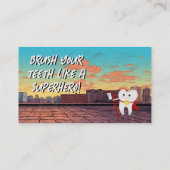 Erinnerung für pädiatrische Zahnärzte Visitenkarte (Rückseite)