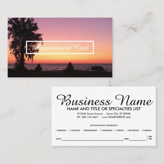 Erinnerung für Termine (Vorne/Hinten)