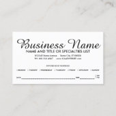 Erinnerung für Termine (Rückseite)