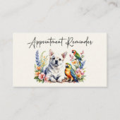 Erinnerung für tierärztliche Ernennung Visitenkarte (Vorderseite)