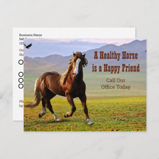 Erinnerung für Veterinärmedizin Postca Postkarte (Vorne/Hinten)