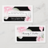 Erinnerung für Vintage Blumenbestellung Terminkarte (Vorne/Hinten)