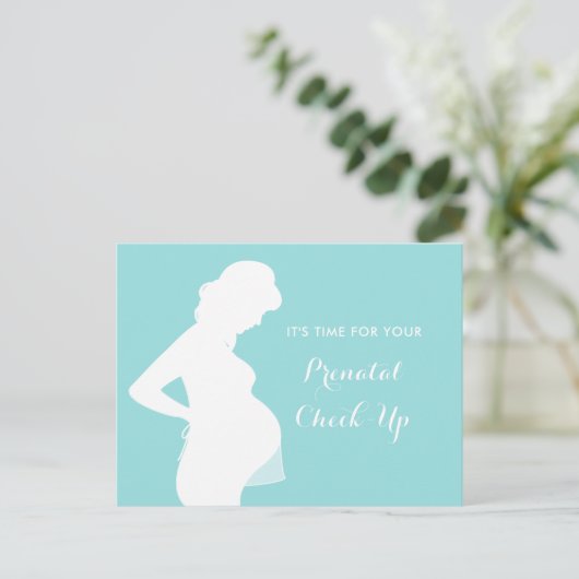 Erinnerung für vorgeburtliche Besichtigung OB-GYN  Postkarte (Stehend Vorderseite)