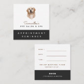 Erinnerung für Wasserfarben Quadratische Visitenkarte (Vorne/Hinten)