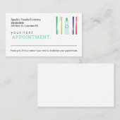 Erinnerung für Zahnarztberufe Terminkarte (Vorne/Hinten)