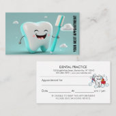 Erinnerung für Zahnarztberufe Terminkarte (Vorne/Hinten)