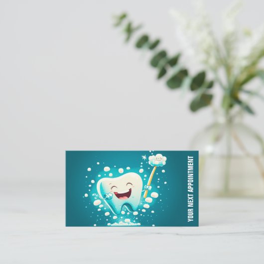 Erinnerung für Zahnarztberufe Terminkarte (Stehend Vorderseite)