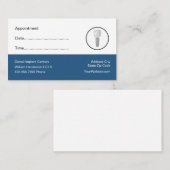 Erinnerung für Zahnarzternennung  Terminkarte (Vorne/Hinten)