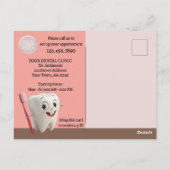 Erinnerung für Zahnersatz Postkarte (Rückseite)