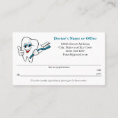 Erinnerung für Zahnersatz Visitenkarte (Vorderseite)