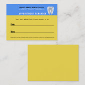 Erinnerung für Zahnpatienten Terminkarte (Vorne/Hinten)