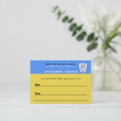 Erinnerung für Zahnpatienten Terminkarte (Stehend Vorderseite)