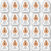 Erinnerung-Geld-Tracker-Planer Aufkleber (Vorderseite)