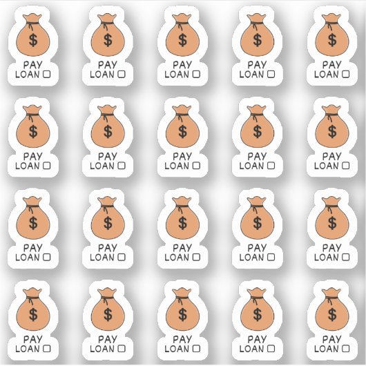 Erinnerung-Geld-Tracker-Planer Aufkleber (Vorderseite)