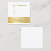 Erinnerung Goldene Augen - Moderne Eleganz Terminkarte (Vorne/Hinten)