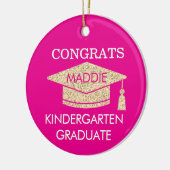 Erinnerung! Herzlichen Glückwunsch zum Kindergarte Keramik Ornament (Links)