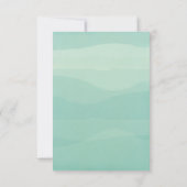 Erinnerung Hochzeitskarte für Blumenkohle RSVP Karte (Rückseite)