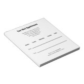 Erinnerung Ihres nächsten Arztes Notizblock (angewinkelt)