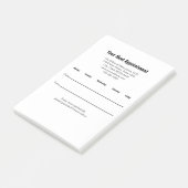 Erinnerung Ihres nächsten Arztes Post-it Klebezettel (angewinkelt)