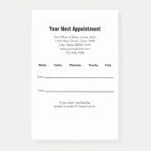 Erinnerung Ihres nächsten Arztes Post-it Klebezettel (Vorderseite)