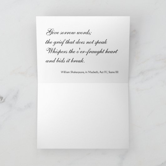 Erinnerung | Inspiration Karte (Innenseite)