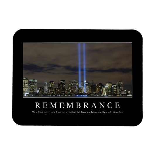 Erinnerung: inspirierendes Zitat Magnet (Horizontal)