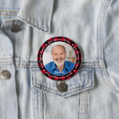 Erinnerung: Kariertes 2-Foto-Gedächtnis beibehalte Button (Beispiel)