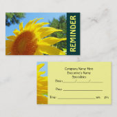 Erinnerung Karte Sonnenblumenkarte (Vorne/Hinten)