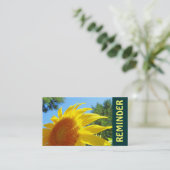 Erinnerung Karte Sonnenblumenkarte (Stehend Vorderseite)