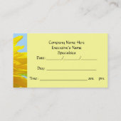 Erinnerung Karte Sonnenblumenkarte (Rückseite)